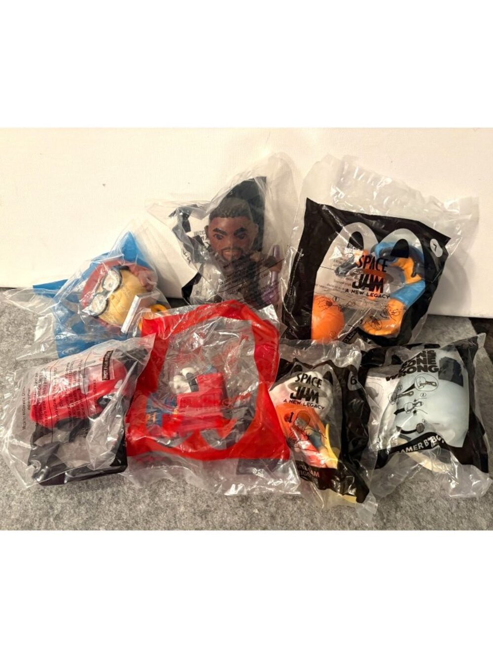 7 McDonalds Happy Meal Toys, Hard Plastic  # 3351